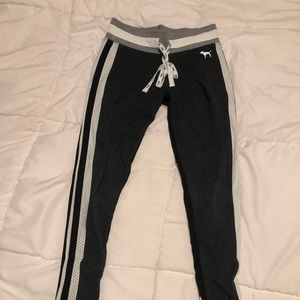 PINK mesh yoga leggings